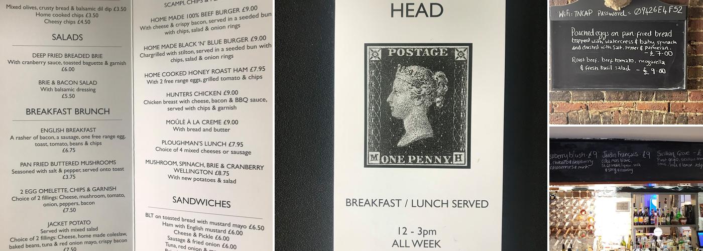 The Queens Head Menu