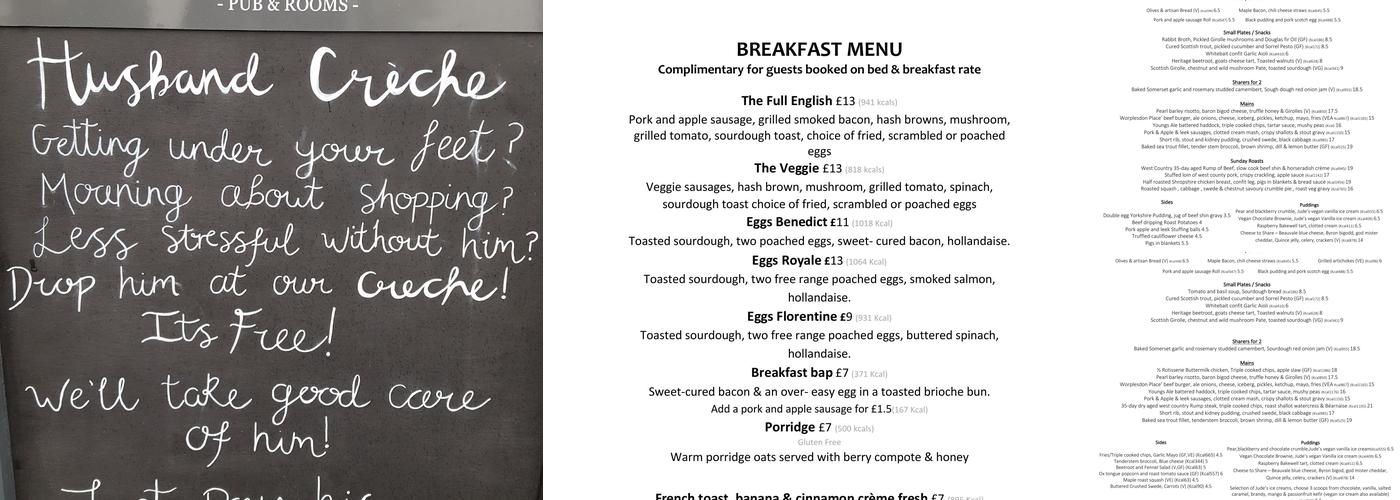 Worplesdone Place (Hotel) Menu