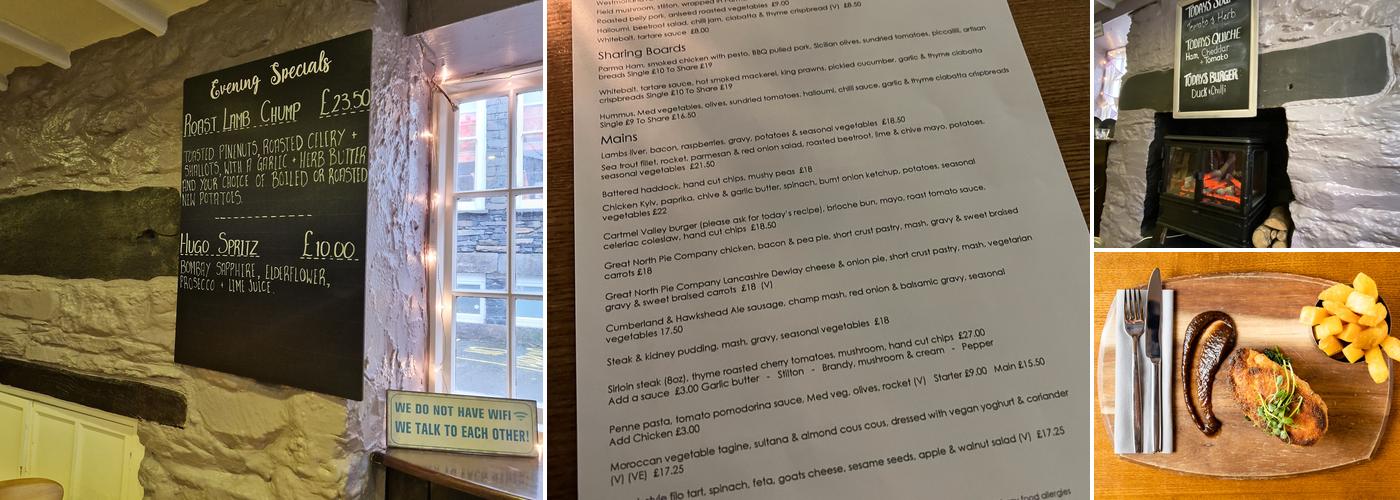 Sheila's Cottage Menu