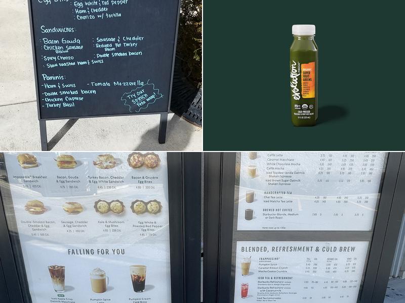 Starbucks Menu