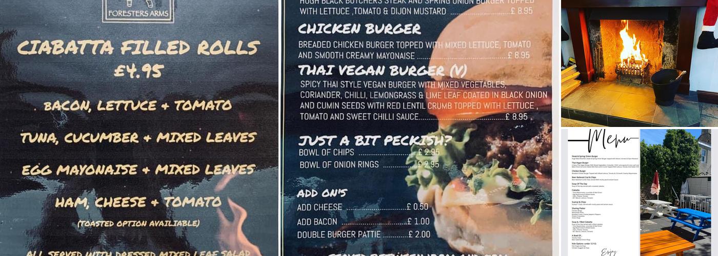 The Foresters Arms Menu