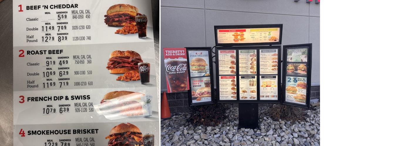 Arby's Menu