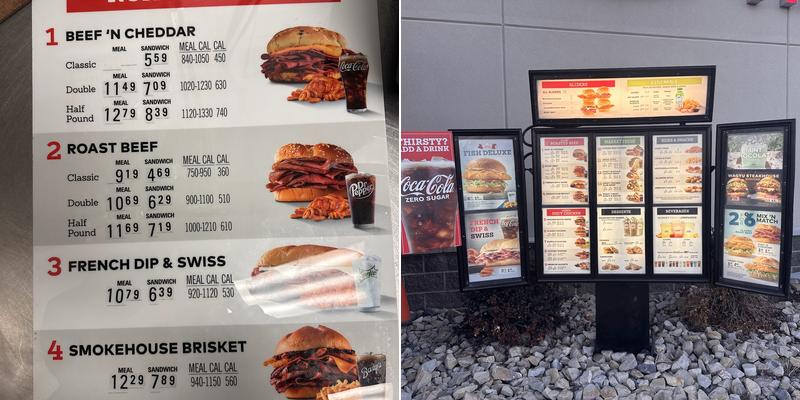 Arby's Menu