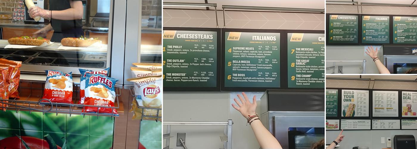 Subway Menu