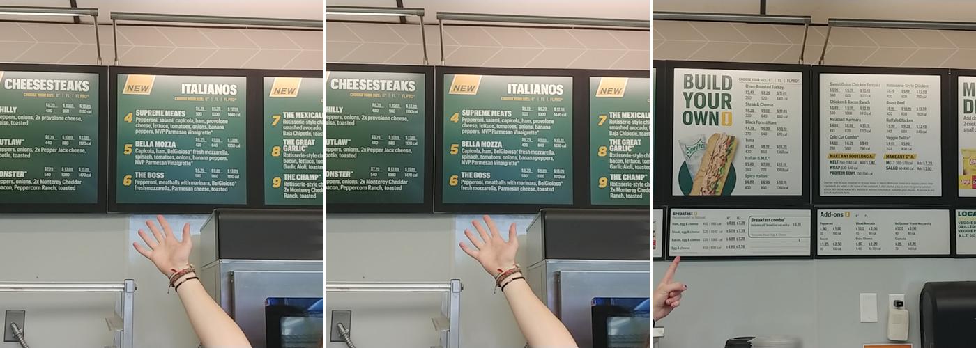 Subway Menu