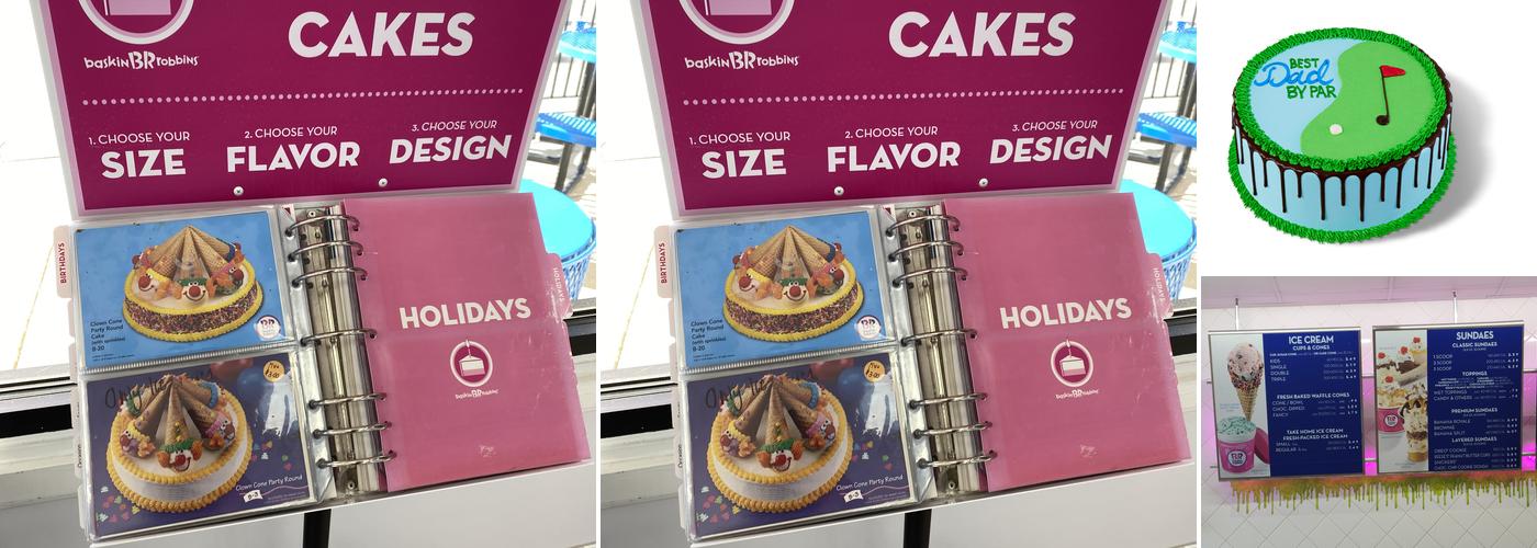 Baskin-Robbins Menu