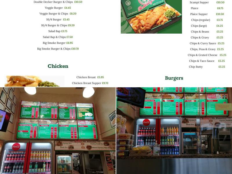 Tommy's Fish and Chips Menu