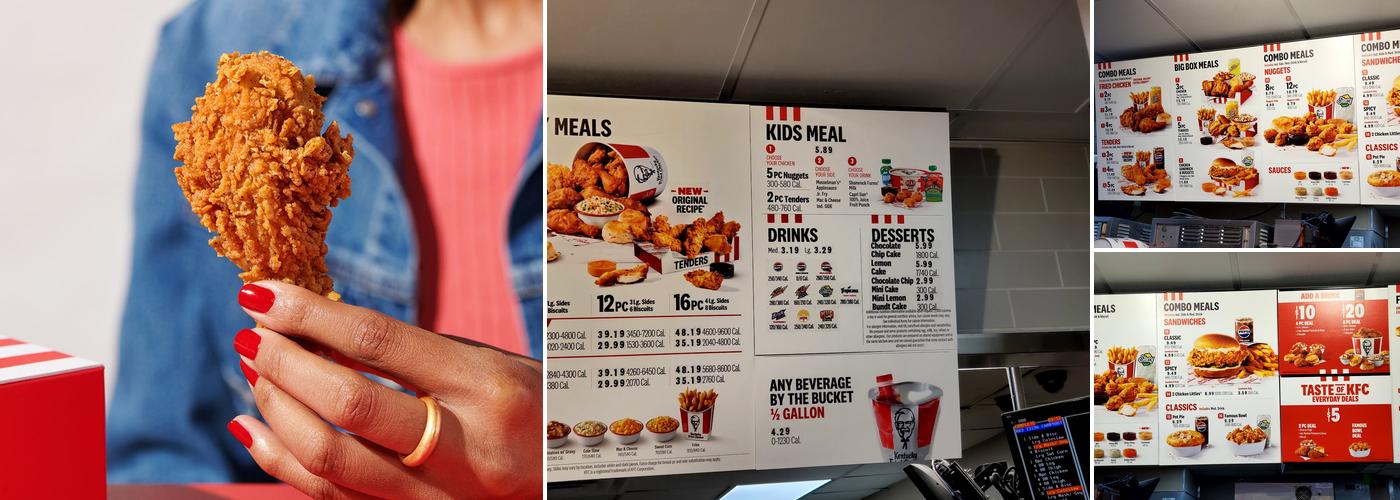 KFC Menu