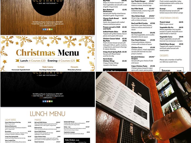 The Old Thatch Inn Menu