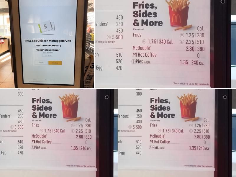 McDonald's Menu