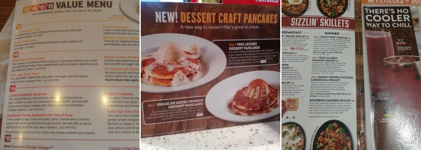 Denny's Menu