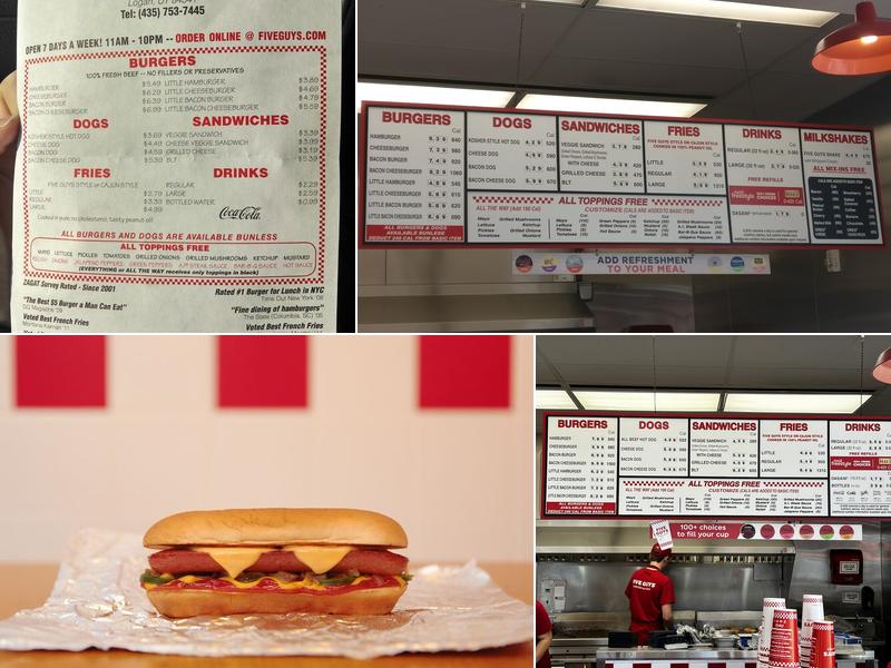 Five Guys Menu