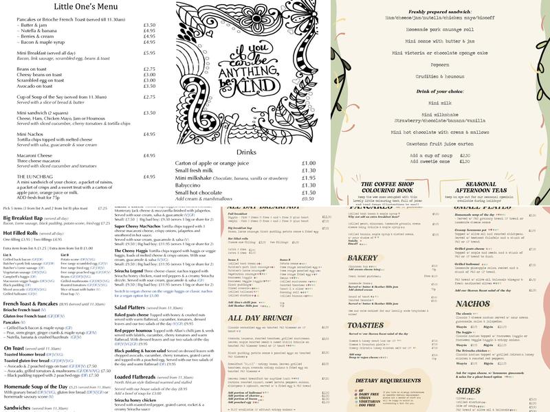 Heaven Scent Coffee Shop Menu