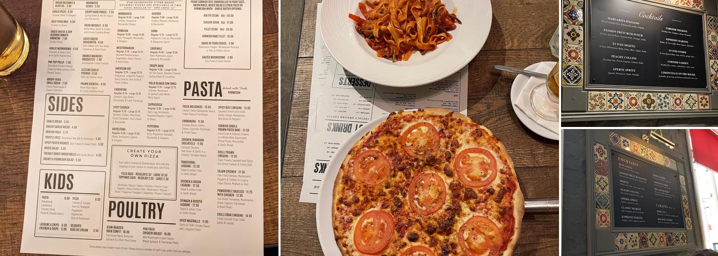 Peppers Pasta & Pizzeria Menu