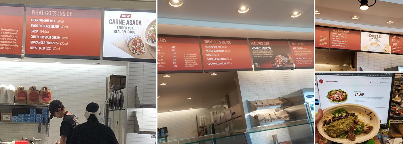 Chipotle Mexican Grill Menu