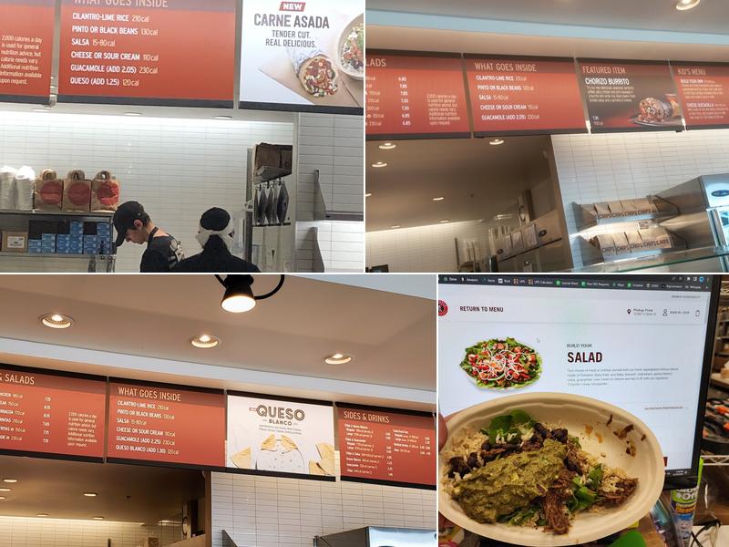Chipotle Mexican Grill Menu