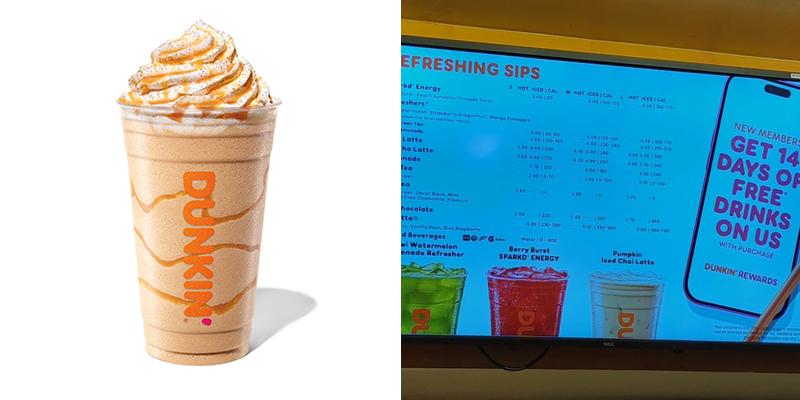 Dunkin' Menu