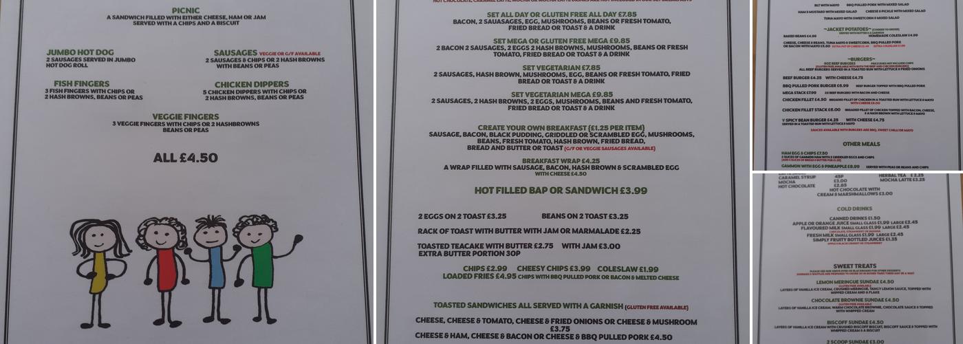 Rendezvous Cafe Menu