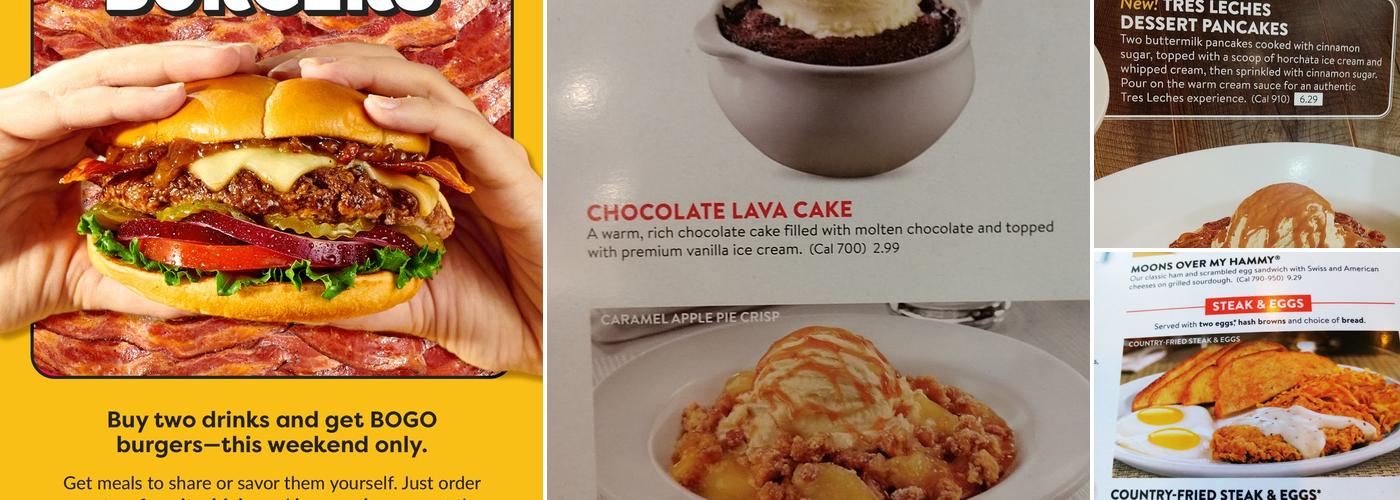 Denny's Restaurant Menu
