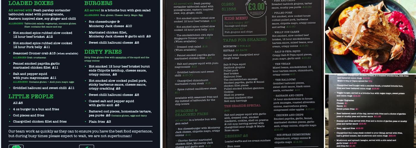 The Wellington Pub and Smokehouse Menu