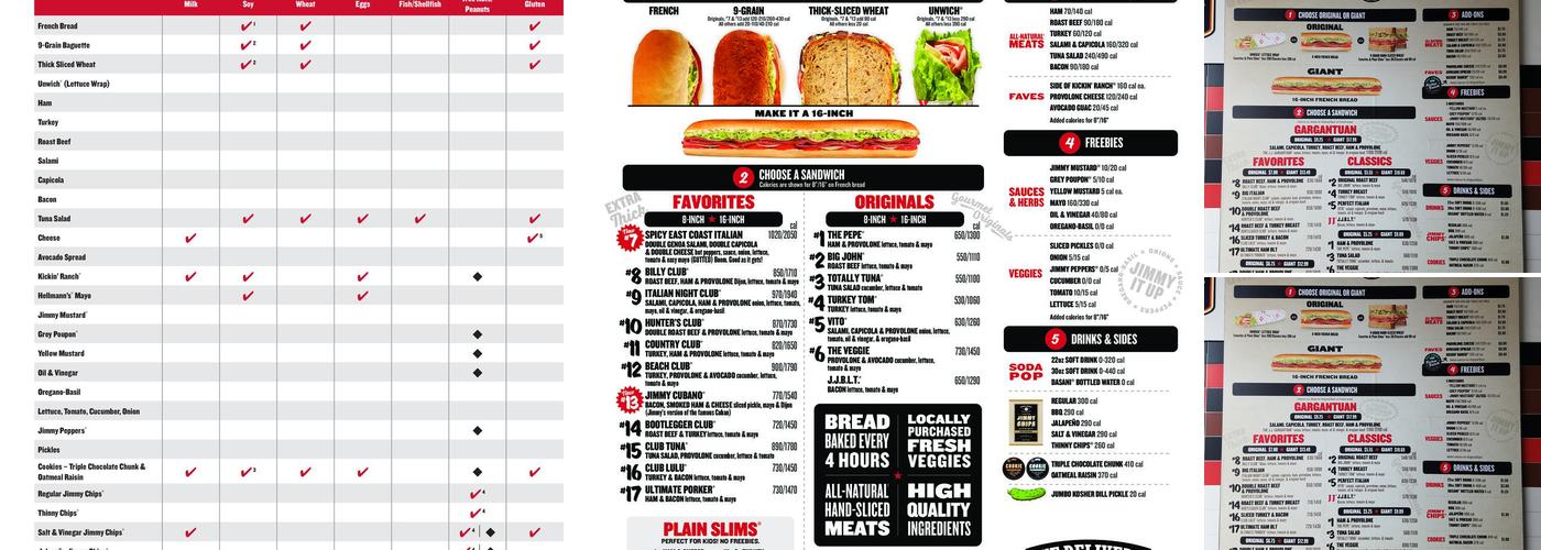 Jimmy John's Menu
