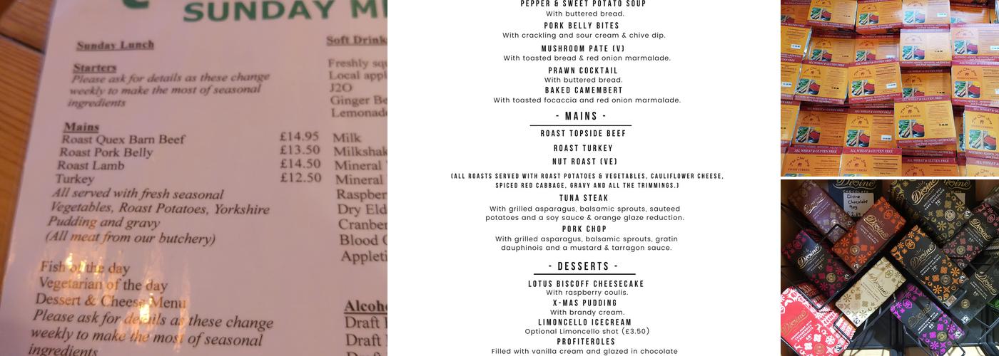 Quex Barn Farm Shop and Restaurant Menu