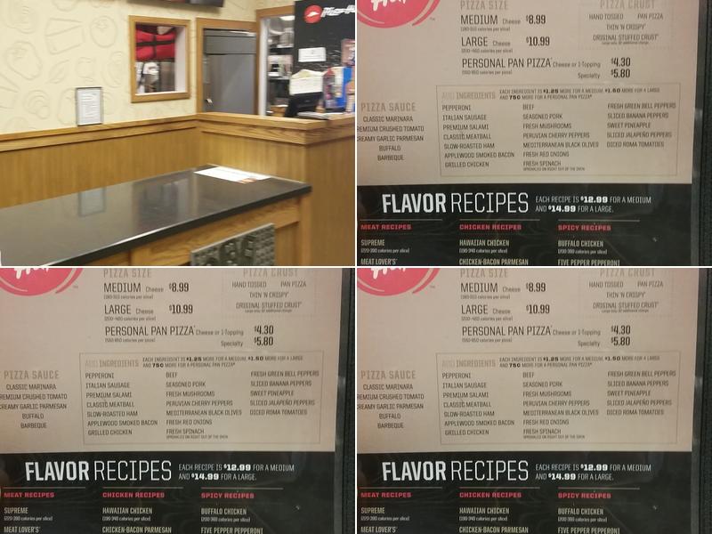 Pizza Hut Menu