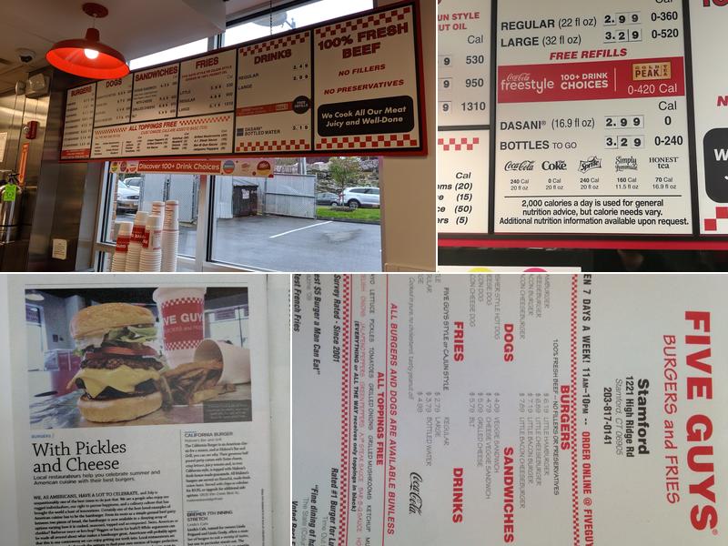 Five Guys Menu