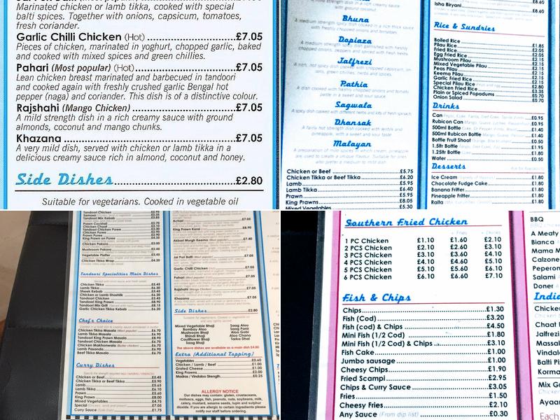 Marlpool Diner Menu