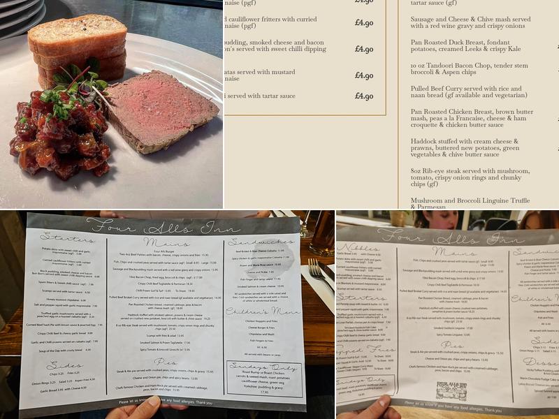 Four Alls Menu