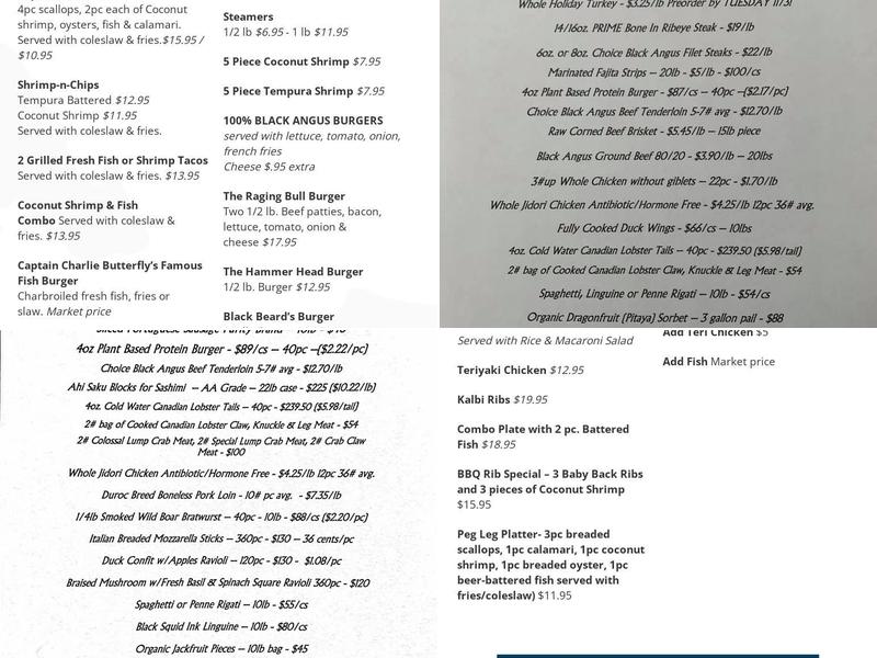 Eskimo Candy Menu