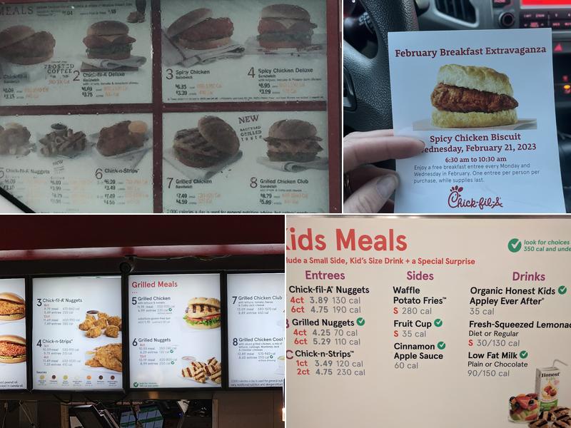 Chick-fil-A Menu