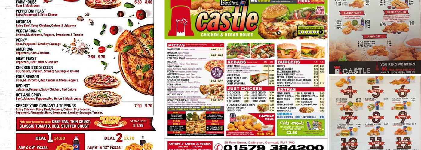 Castle Chicken & Kebab House Menu