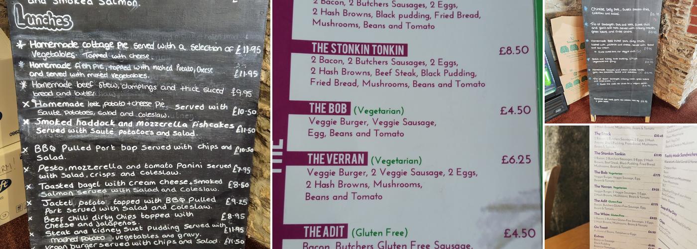 The Engine House At Compton Park Menu