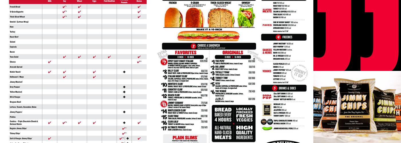 Jimmy John's Menu