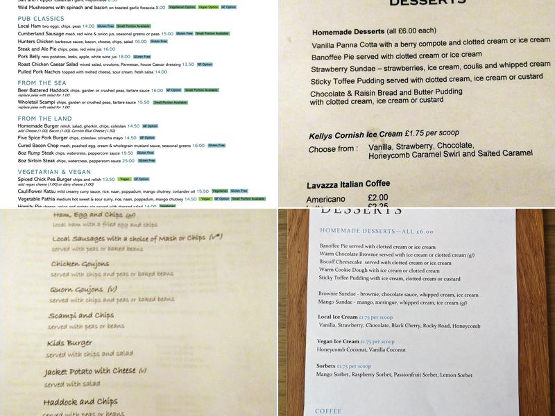 Rifle Volunteer Menu