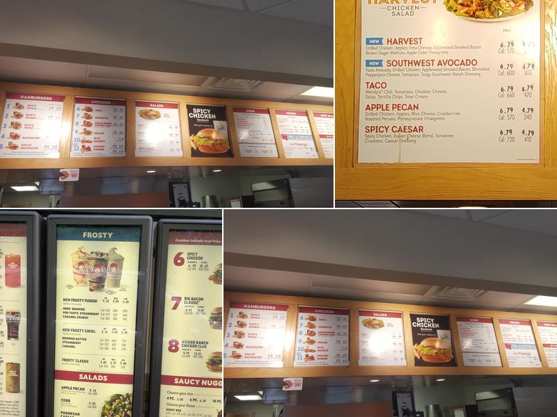 Wendy's Menu
