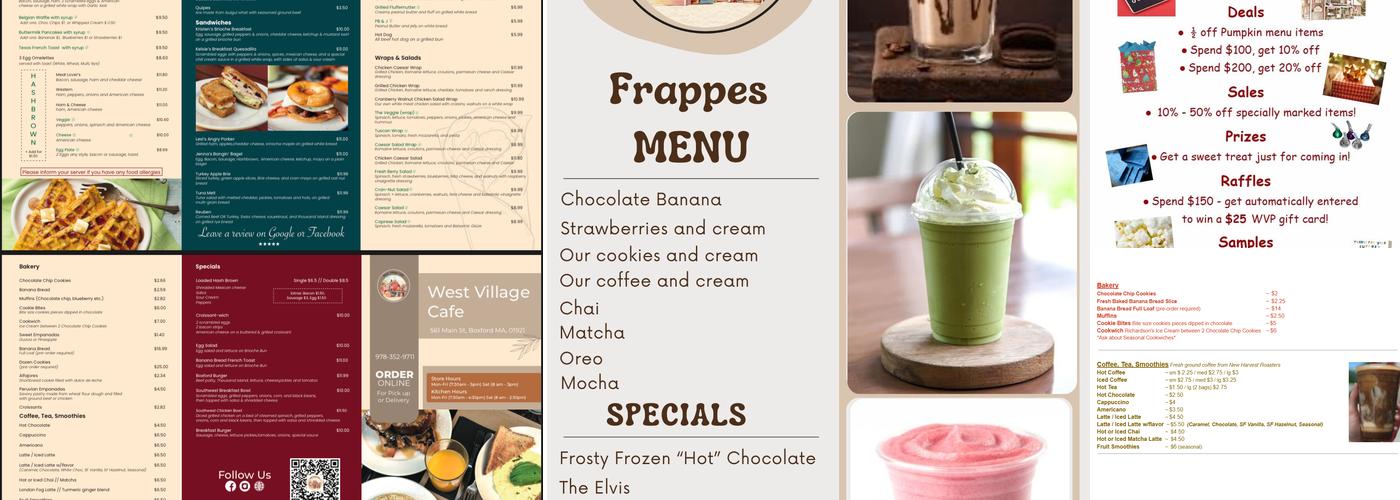 West Village Cafe INC Menu