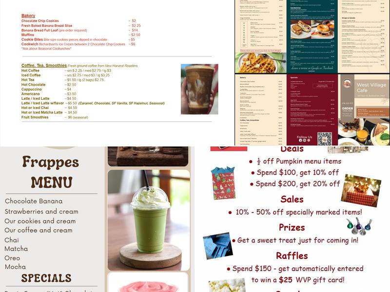 West Village Cafe INC Menu