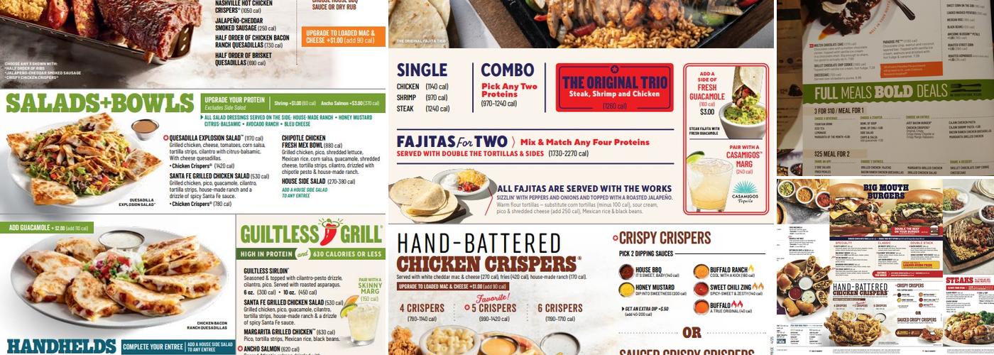Chili's Grill & Bar Menu