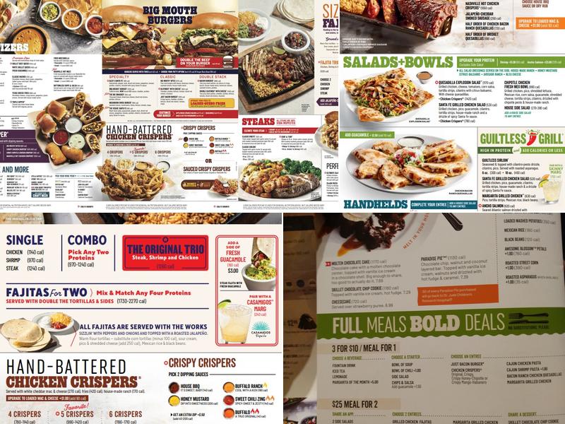 Chili's Grill & Bar Menu