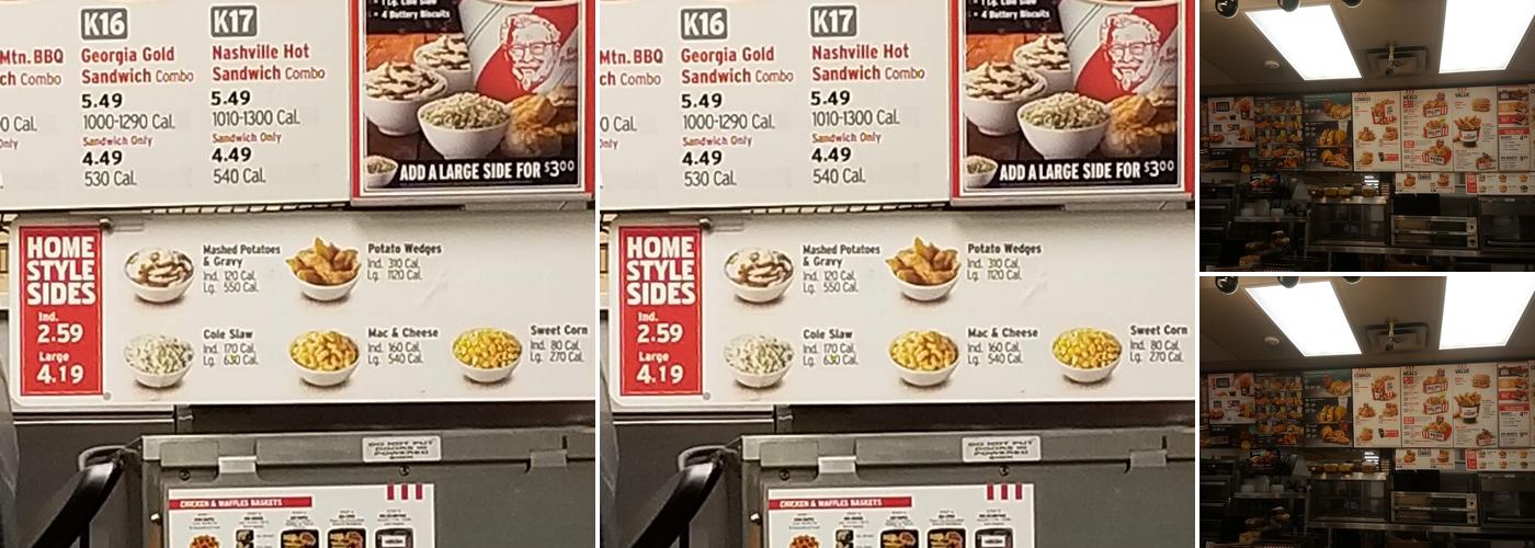 KFC Menu