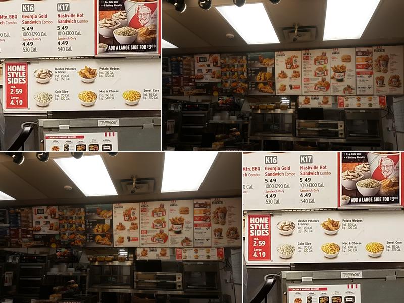 KFC Menu