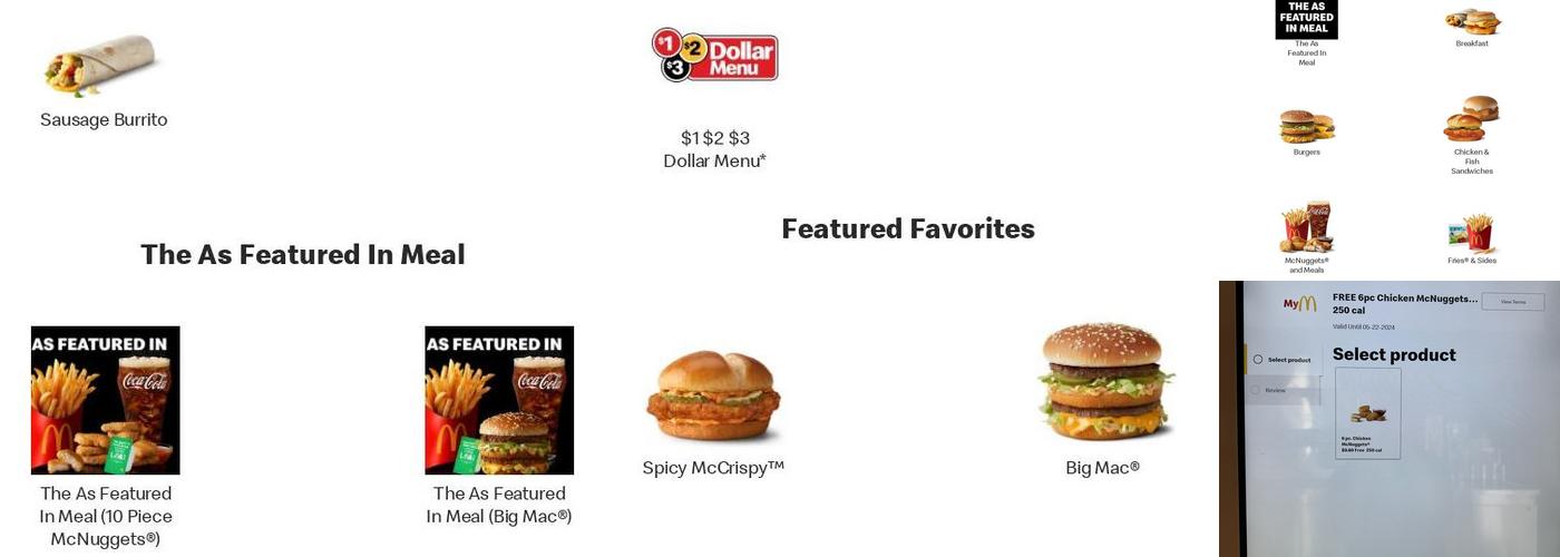 McDonald's Menu