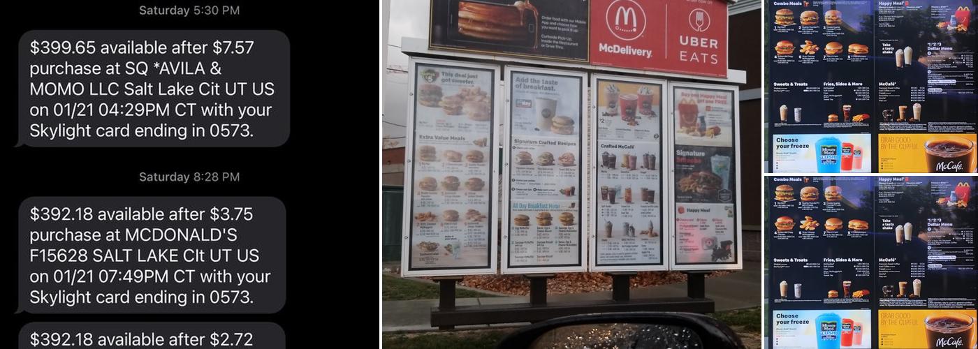 McDonald's Menu