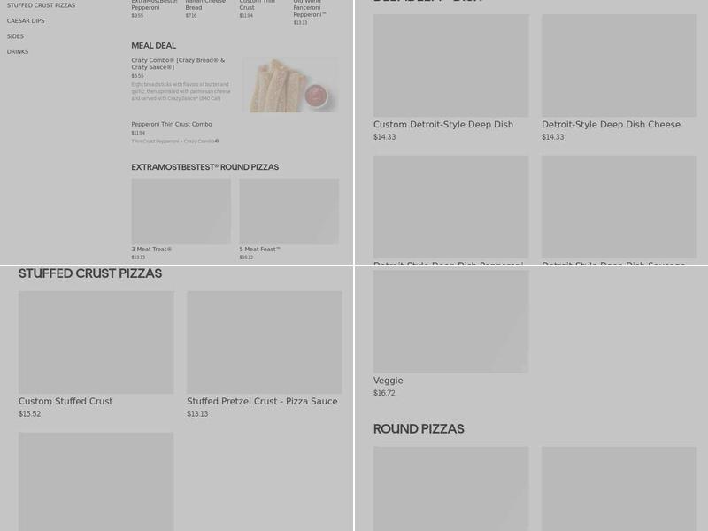 Little Caesars Pizza Menu