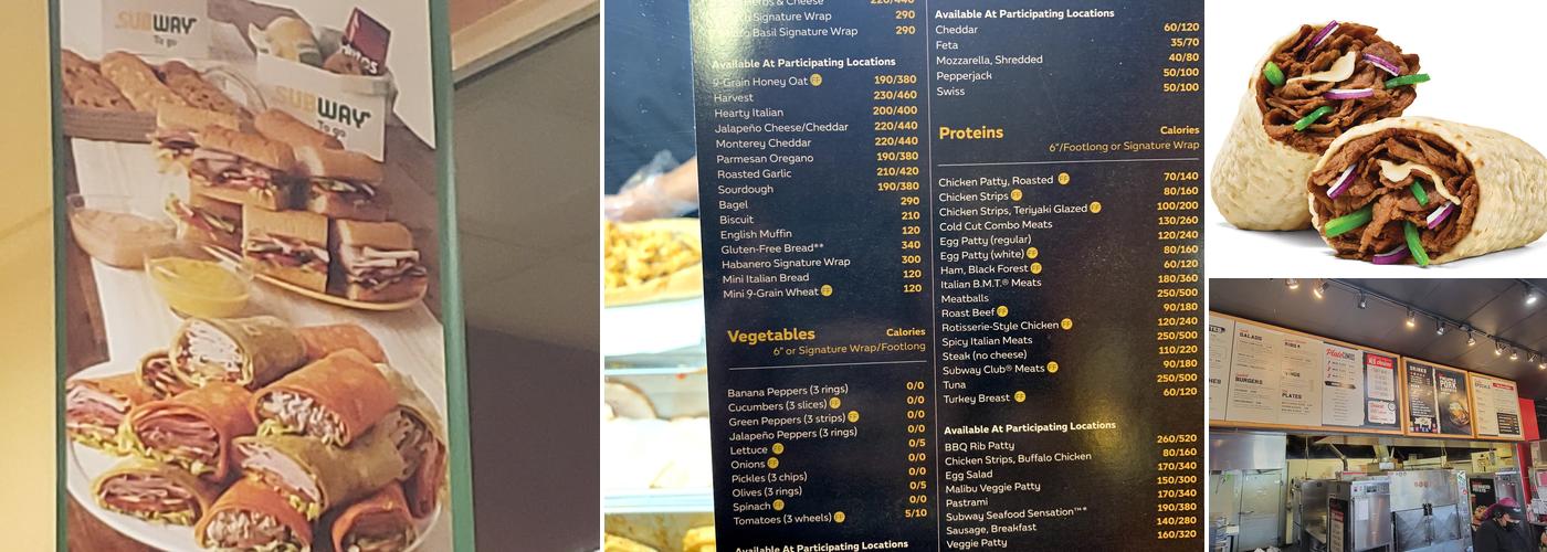 Subway Menu