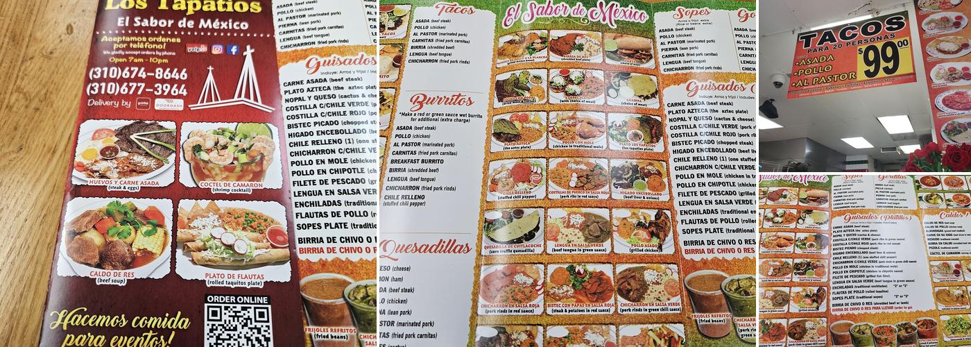 Carniceria Los Tapatios Menu