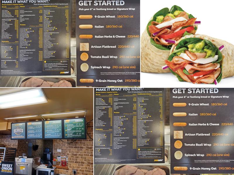 Subway Menu