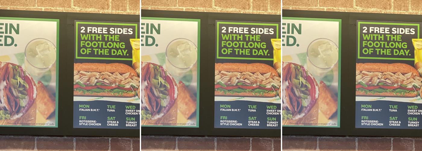Subway Menu